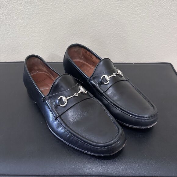 Allen Edmonds VERONA II Men\'s Italian Horsebit Loafers 12 D Black Dress READ main image 4